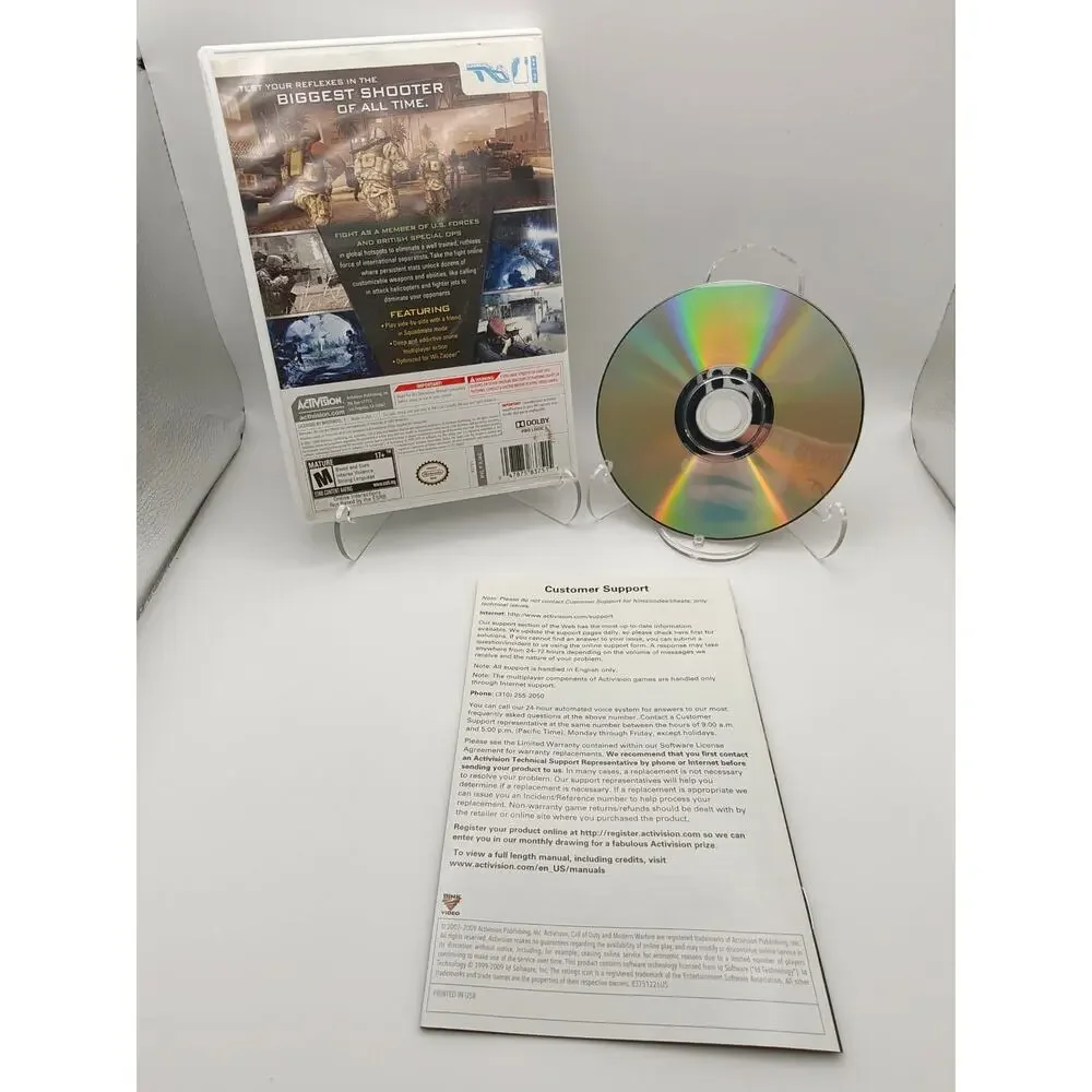 Call of Duty Modern Warfare Reflex Edition Wii CIB Tested